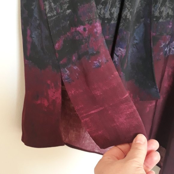 Rachel Rachel Roy Sleeveless Multi-Colour Tunic Top w/Asymmetrical Hemline, Sz.M - Picture 9 of 13